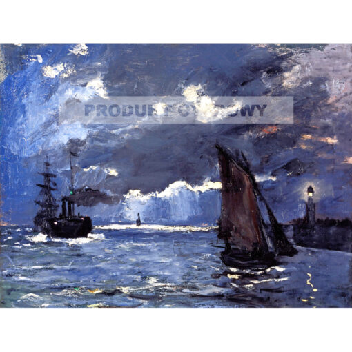 Claude Monet Krajobraz morski w świetle księżyca — produkt cyfrowy do pobrania
