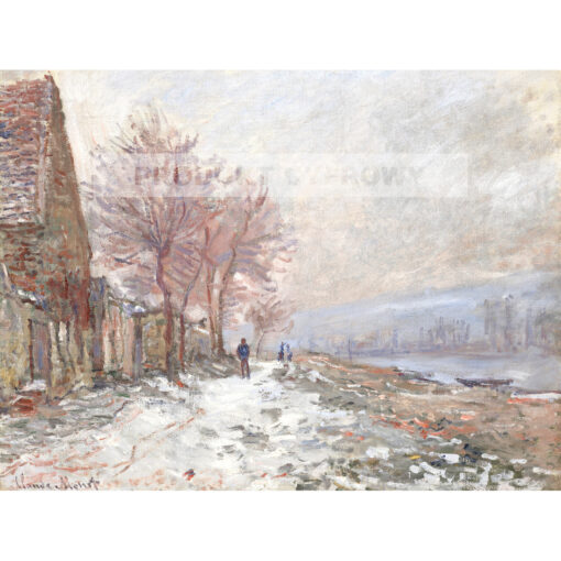 Claude Monet Lavacourt l'hiver Zima — produkt cyfrowy do pobrania