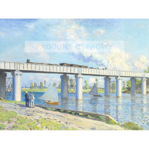 Claude Monet Most kolejowy w Argenteuil — produkt cyfrowy do pobrania