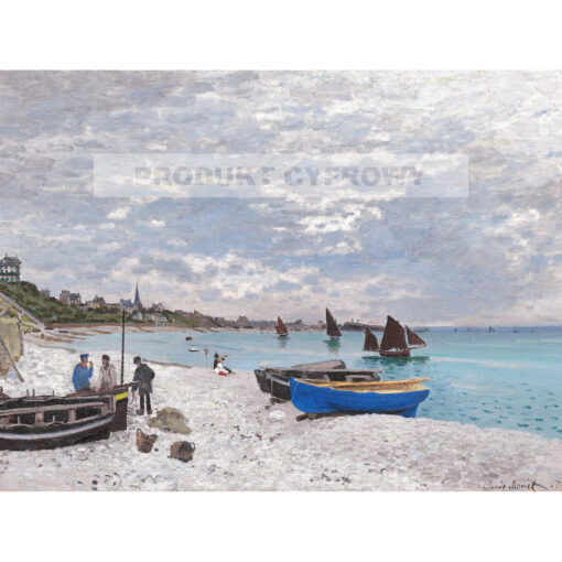 Claude Monet Plaża w Sainte-Adresse — produkt cyfrowy do pobrania