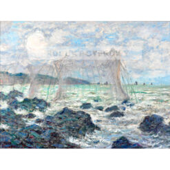 Claude Monet Sieci rybackie nad morzem Pourville Francja — produkt cyfrowy do pobrania