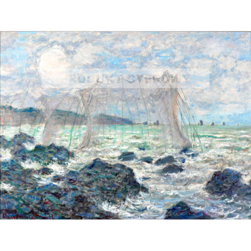 Claude Monet Sieci rybackie nad morzem Pourville Francja — produkt cyfrowy do pobrania