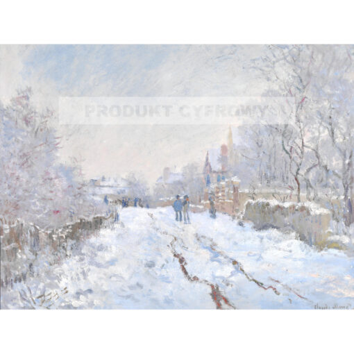 Claude Monet Snieg w Argentuil — produkt cyfrowy do pobrania