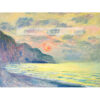 Claude Monet Soleil couchant Zachód słońca Pourville — produkt cyfrowy do pobrania