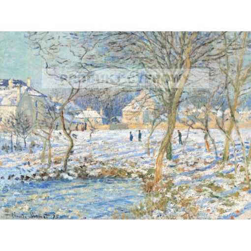 Claude Monet Staw Efekt śniegu zima — produkt cyfrowy do pobrania
