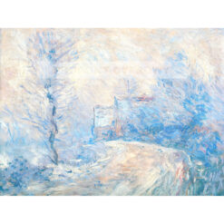Claude Monet Wjazd do Giverny w śniegu Zima — produkt cyfrowy do pobrania