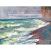 Claude Monet Wzburzone morze Pourville Francja — produkt cyfrowy do pobrania