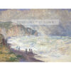 Claude Monet Wzburzone morze w Pourville Francja — produkt cyfrowy do pobrania