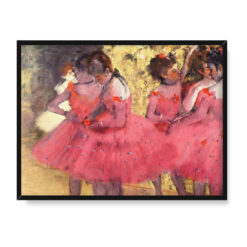 Edgar Degas Baleriny w kolorze różowym 2 40×30