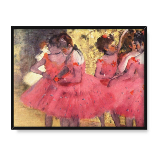 Edgar Degas Baleriny w kolorze różowym 2 40x30
