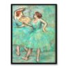 Edgar Degas Dwie zielone tancerki 30×40 w RAMIE