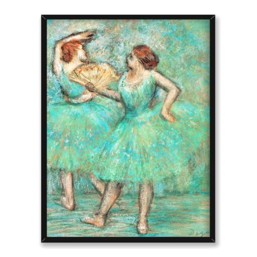 Edgar Degas Dwie zielone tancerki 30x40 w RAMIE