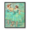 Edgar Degas Dwie zielone tancerki 40×50 w RAMIE