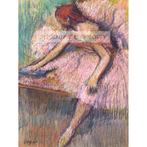 Edgar Degas Różowa tancerka work — produkt cyfrowy do pobrania