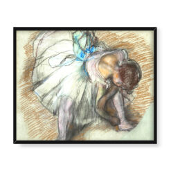 Edgar Degas Tancerka dopasowująca but 50×40