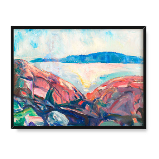 Edvard Munch Czerwone skały 40x30