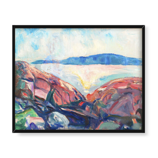 Edvard Munch Czerwone skały 50x40