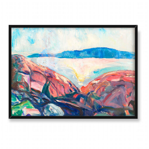 Edvard Munch Czerwone skały 70x50