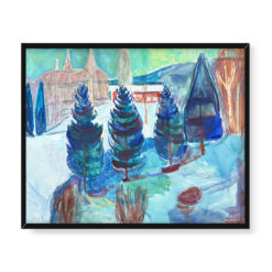 Edvard Munch Czerwony dom 50×40