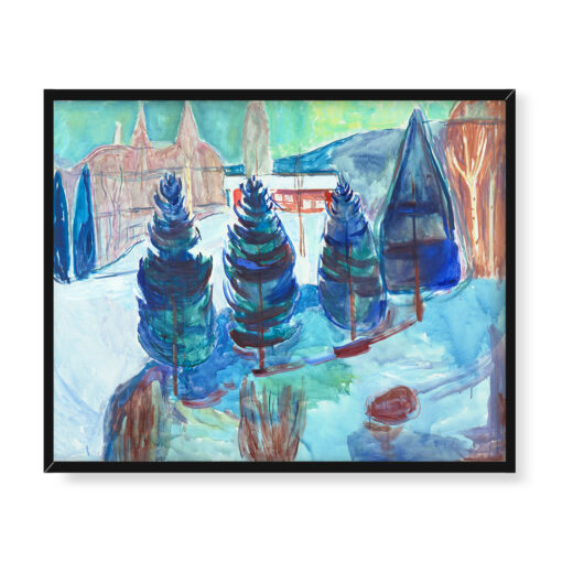 Edvard Munch Czerwony dom 50x40