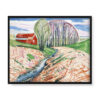 Edvard Munch Czerwony dom i świerki 50×40