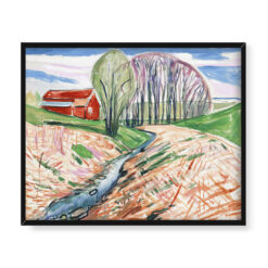 Edvard Munch Czerwony dom i świerki 50×40