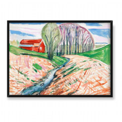 Edvard Munch Czerwony dom i świerki 70×50