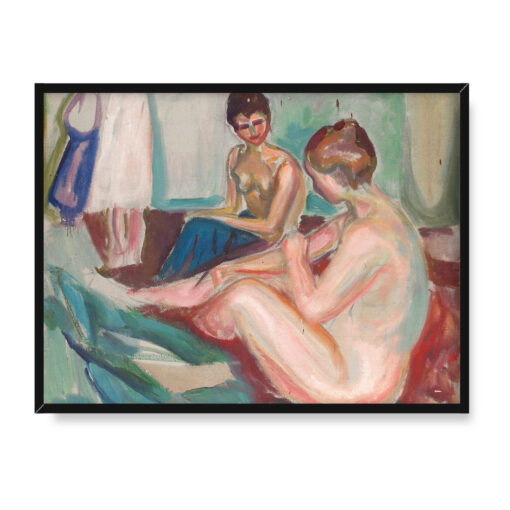 Edvard Munch Dwa siedzące akty 40x30