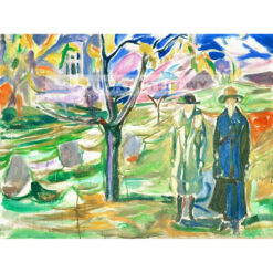 Edvard Munch Dwie kobiety w ogrodzie — produkt cyfrowy do pobrania