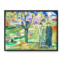 Edvard Munch Dwie kobiety w ogrodzie 40×30