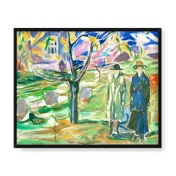 Edvard Munch Dwie kobiety w ogrodzie 50×40