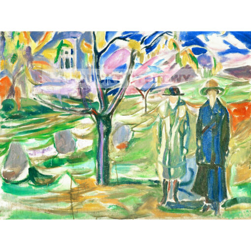 Edvard Munch Dwie kobiety w ogrodzie — produkt cyfrowy do pobrania