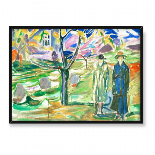 Edvard Munch Dwie kobiety w ogrodzie 70x50