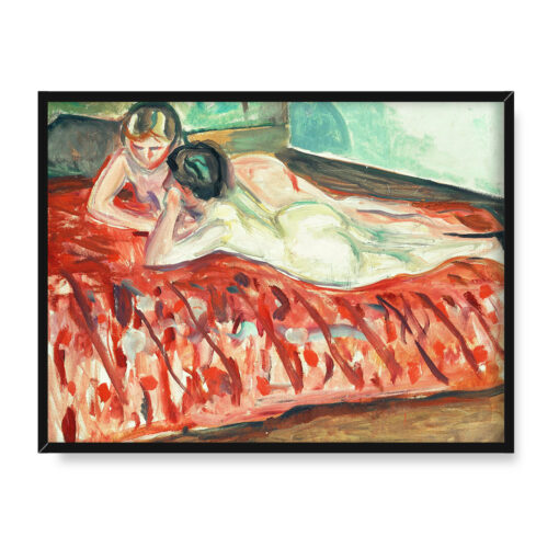Edvard Munch Dwie leżące akty 40x30