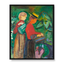 Edvard Munch Dziewczęta podlewające kwiaty 40×50
