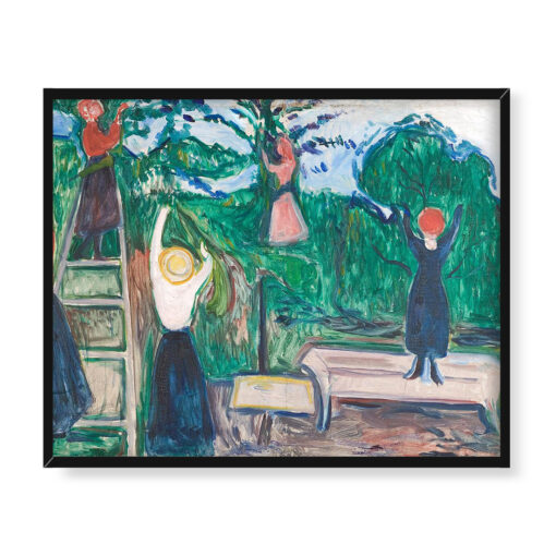 Edvard Munch Dziewczęta zbierające owoce 50x40 w RAMIE