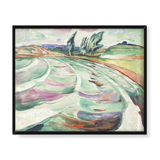 Edvard Munch Fala 50x40 w RAMIE