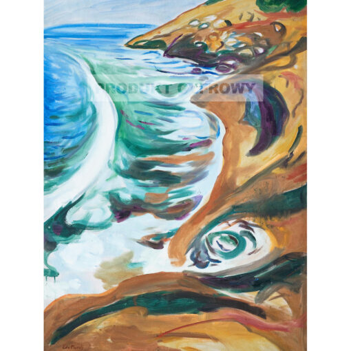 Edvard Munch Fale rozbijające się o skały — produkt cyfrowy do pobrania