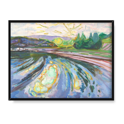 Edvard Munch Fale uderzające o brzeg 40x30