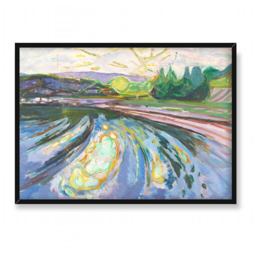 Edvard Munch Fale uderzające o brzeg 70x50