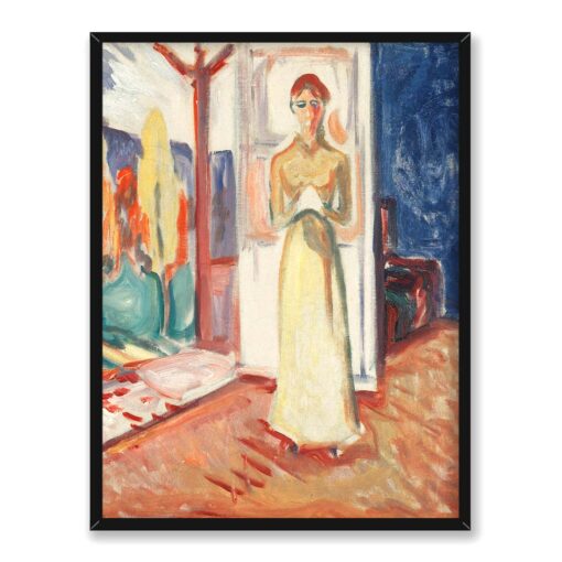 Edvard Munch Kobieta stojąca w drzwiach 30x40 w RAMIE