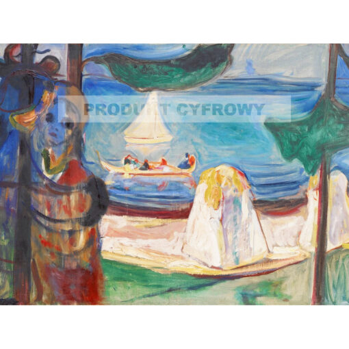 Edvard Munch Letni dzień albo uścisk na plaży — produkt cyfrowy do pobrania