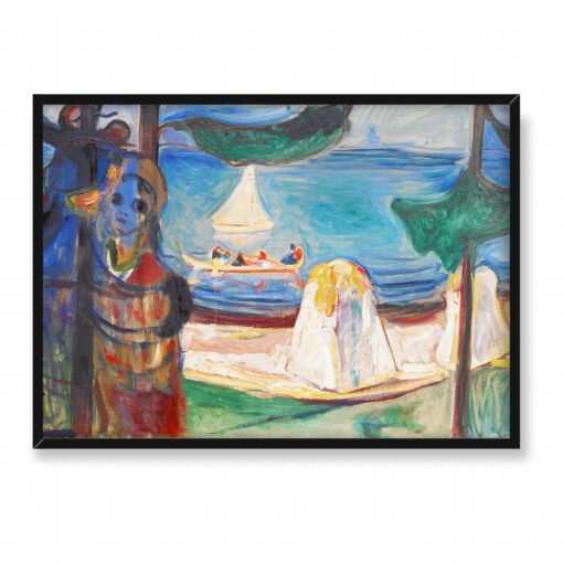Edvard Munch Letni dzień albo uścisk na plaży 70x50