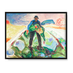Edvard Munch Mężczyzna w kapuścianym polu 40×30 w RAMIE