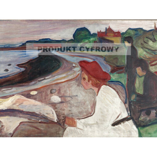 Edvard Munch Młodzi ludzie na plaży — produkt cyfrowy do pobrania
