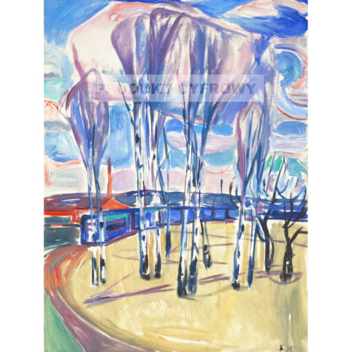 Edvard Munch Pętla tramwajowa w Skoyen — produkt cyfrowy do pobrania