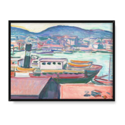 Edvard Munch Port w Bergen 40×30