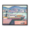 Edvard Munch Port w Bergen 50×40 w RAMIE