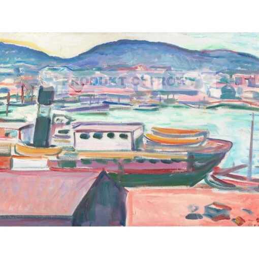 Edvard Munch Port w Bergen — produkt cyfrowy do pobrania