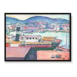 Edvard Munch Port w Bergen 70×50